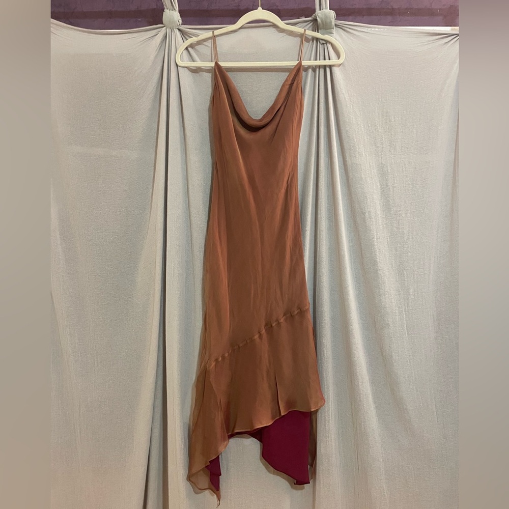 100% Silk Dress New Made in USA Vintage